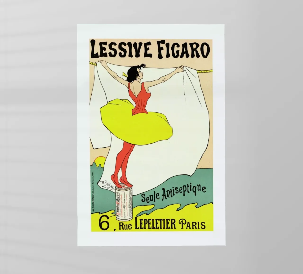 Poster for Lessive Figaro - Léo Gausson pellicola backlit da Artokoloro Quint Lox Ltd