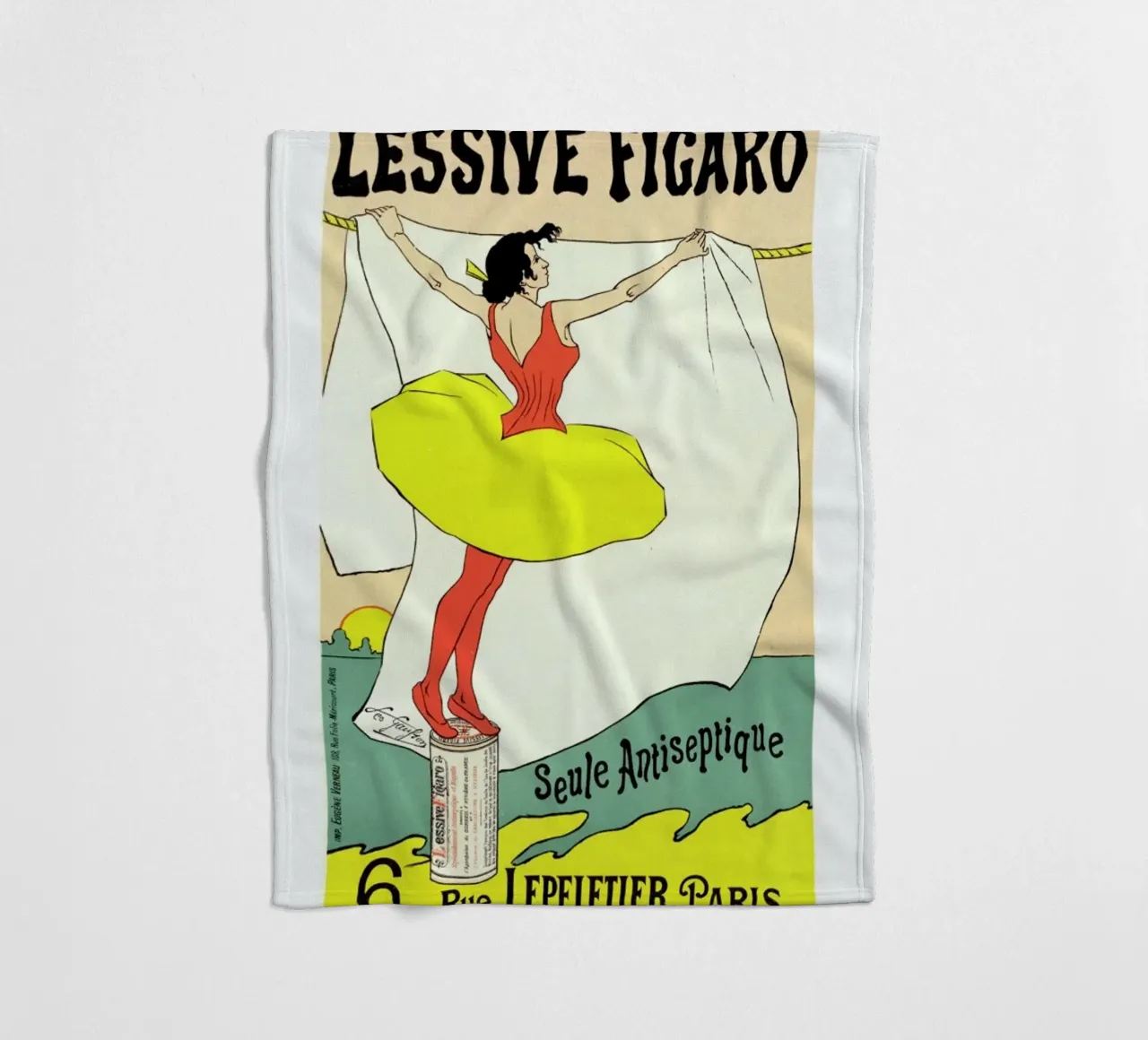 Poster for Lessive Figaro - Léo Gausson coperta in pile da Artokoloro Quint Lox Ltd