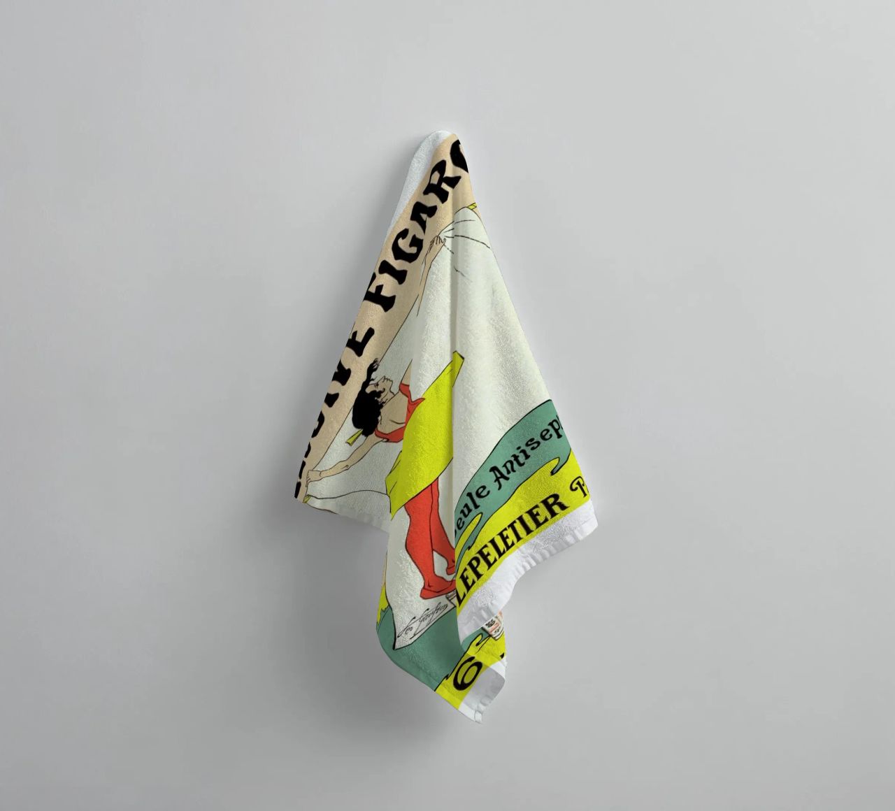 Poster for Lessive Figaro - Léo Gausson toalla de baño de Artokoloro Quint Lox Ltd