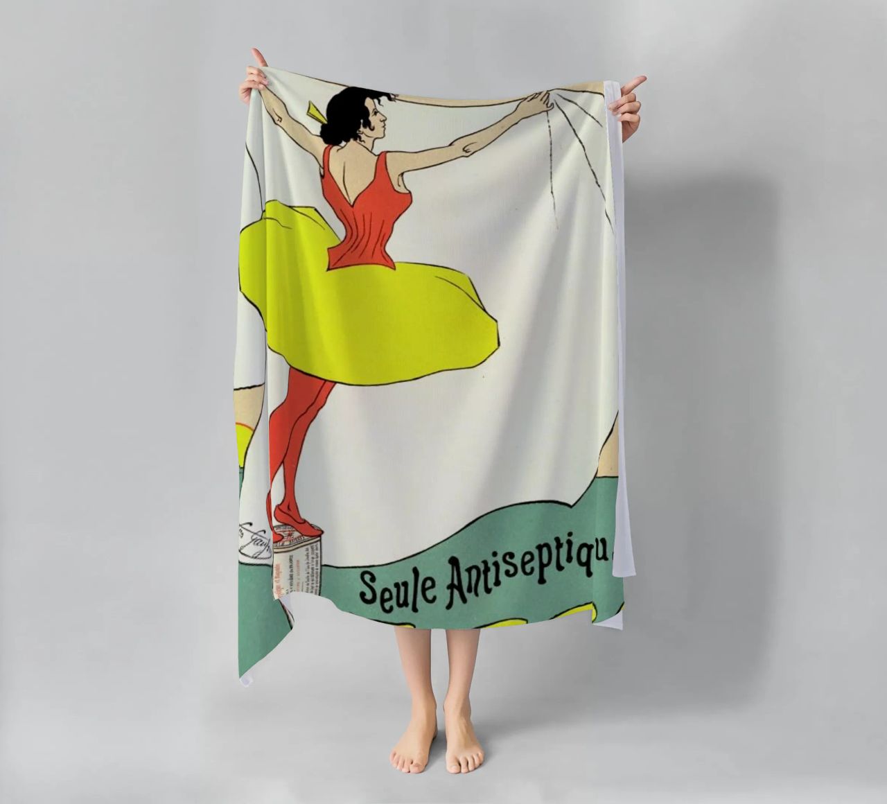 Poster for Lessive Figaro - Léo Gausson toalla de playa de Artokoloro Quint Lox Ltd