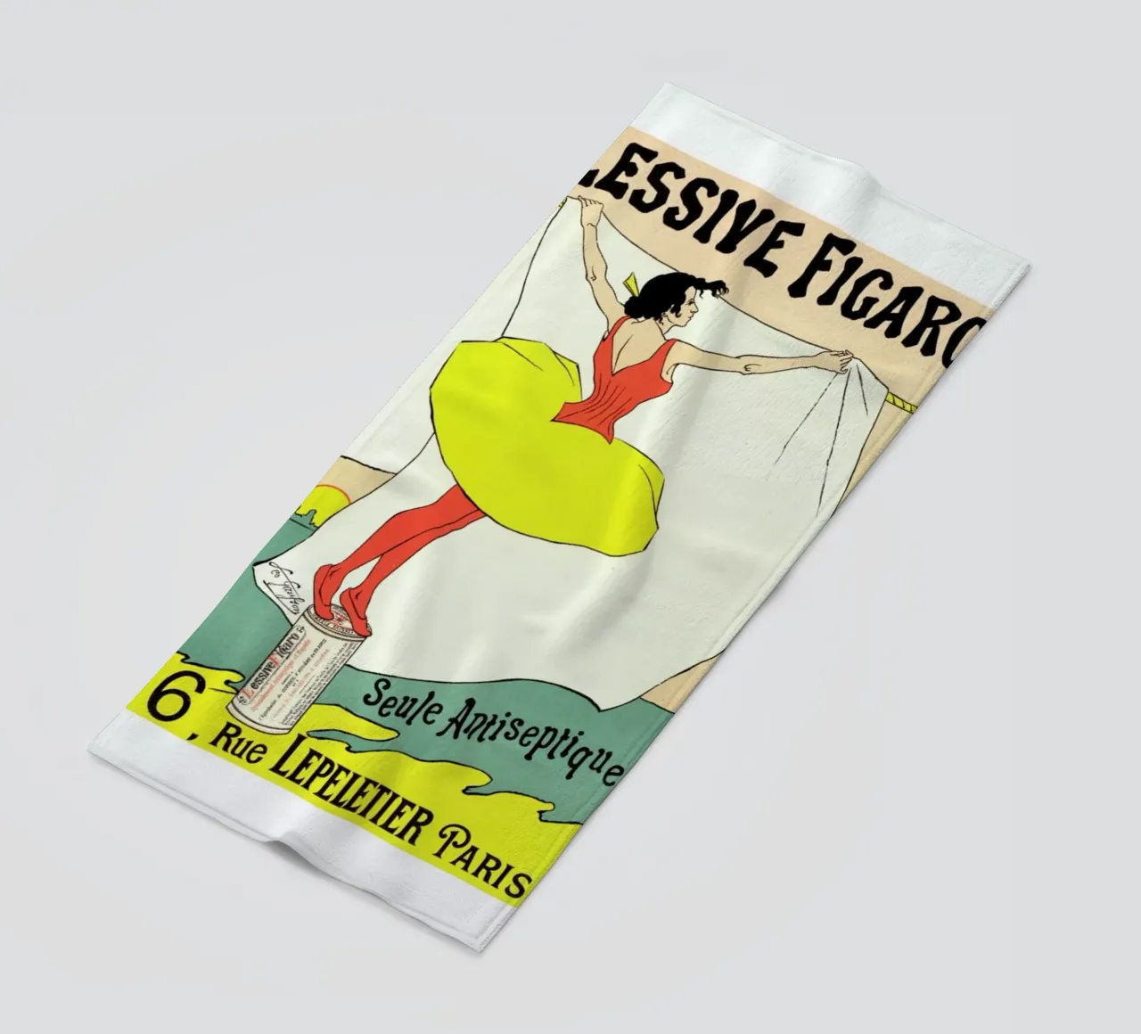 Poster for Lessive Figaro - Léo Gausson telo mare da Artokoloro Quint Lox Ltd