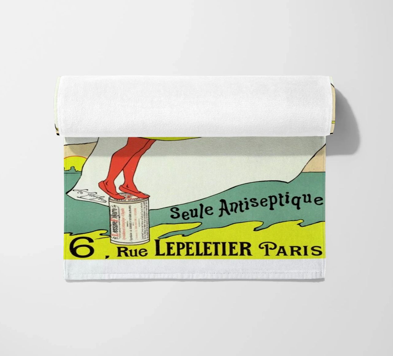 Poster for Lessive Figaro - Léo Gausson toalla de playa de Artokoloro Quint Lox Ltd