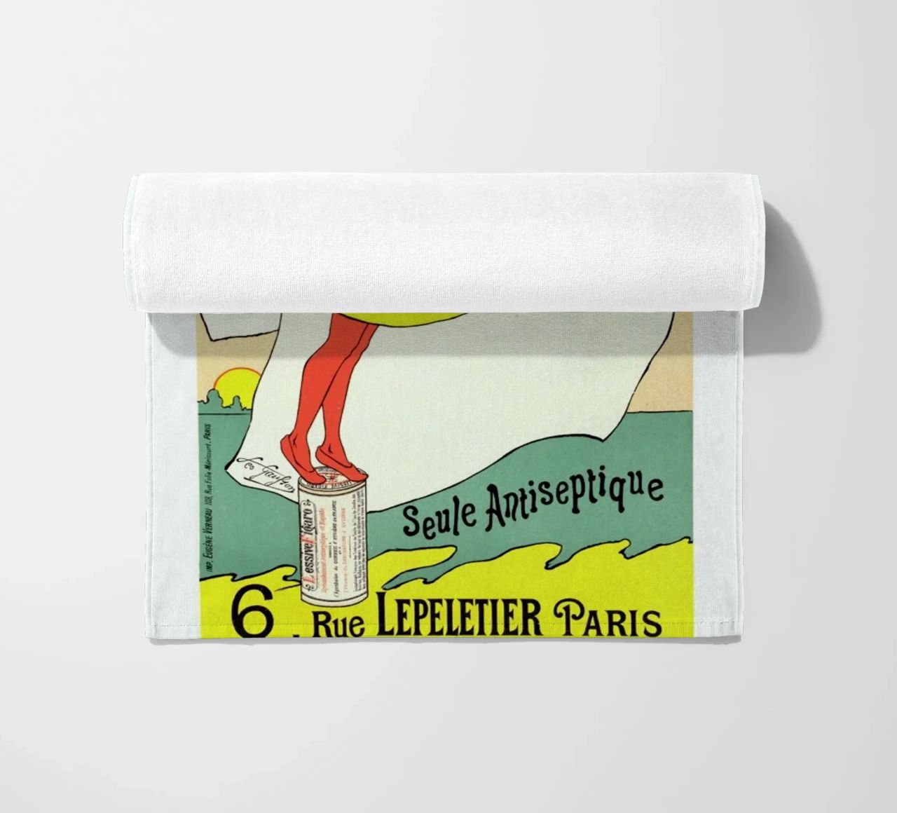Poster for Lessive Figaro - Léo Gausson toalla de playa de Artokoloro Quint Lox Ltd