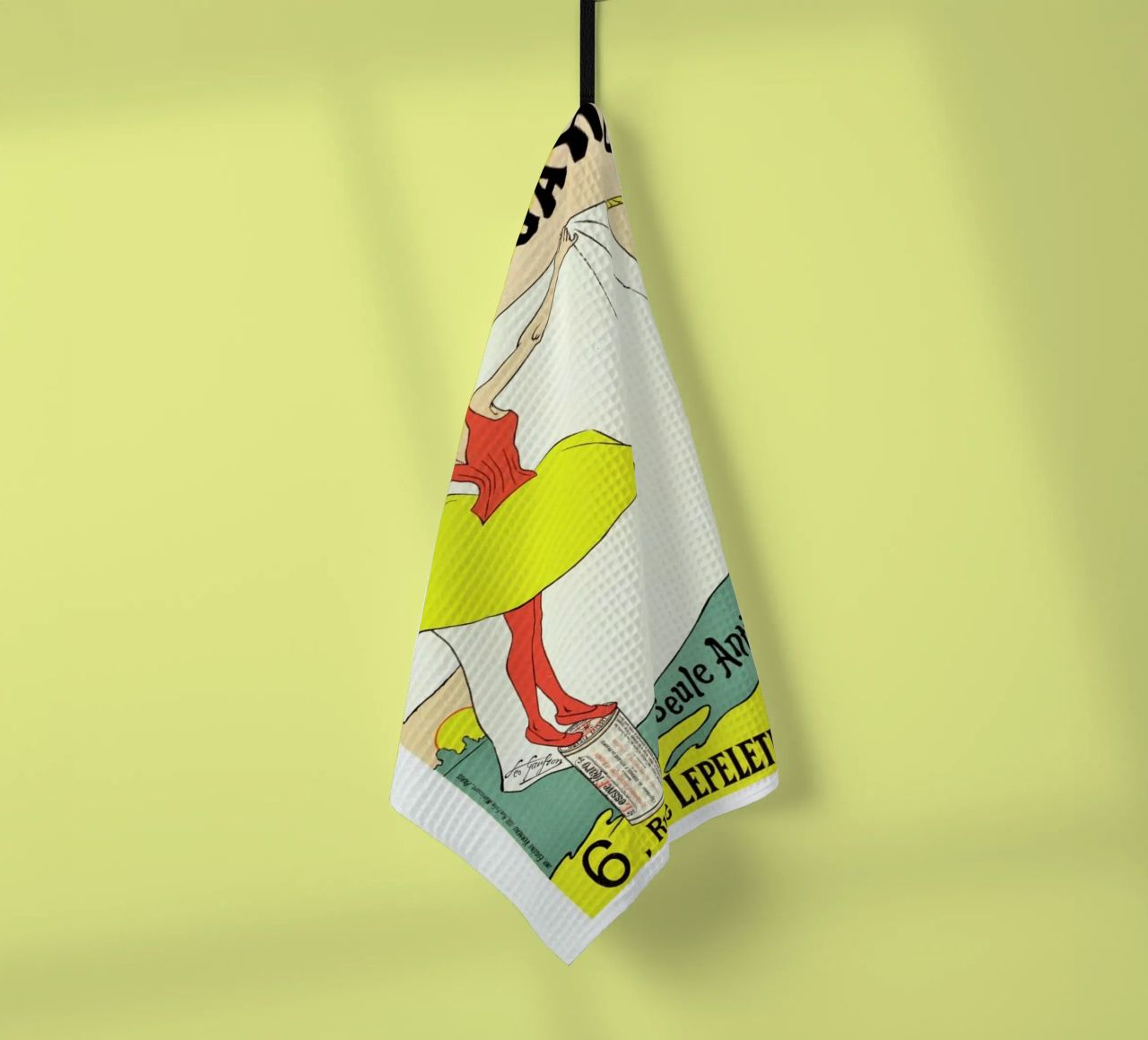 Poster for Lessive Figaro - Léo Gausson paño de cocina de Artokoloro Quint Lox Ltd