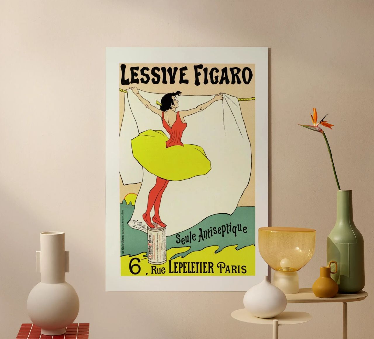 Poster for Lessive Figaro - Léo Gausson metacrilato de Artokoloro Quint Lox Ltd