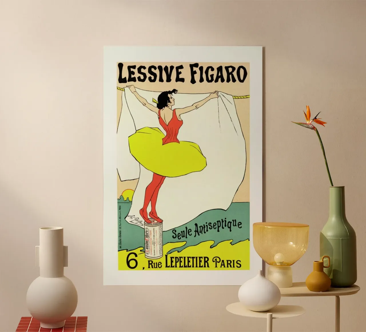 Poster for Lessive Figaro - Léo Gausson plexiglass da Artokoloro Quint Lox Ltd
