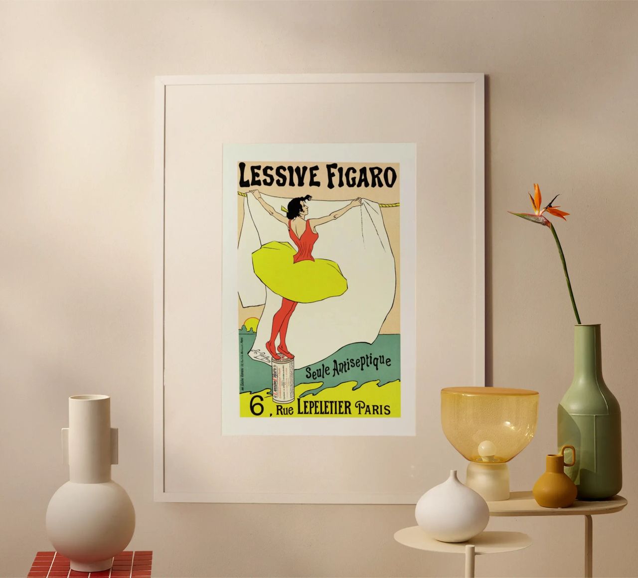 Poster for Lessive Figaro - Léo Gausson hahnemühle de Artokoloro Quint Lox Ltd