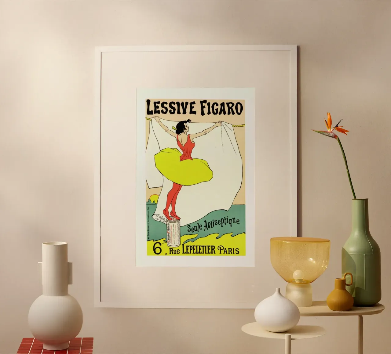 Poster for Lessive Figaro - Léo Gausson carta hahnemühle da Artokoloro Quint Lox Ltd