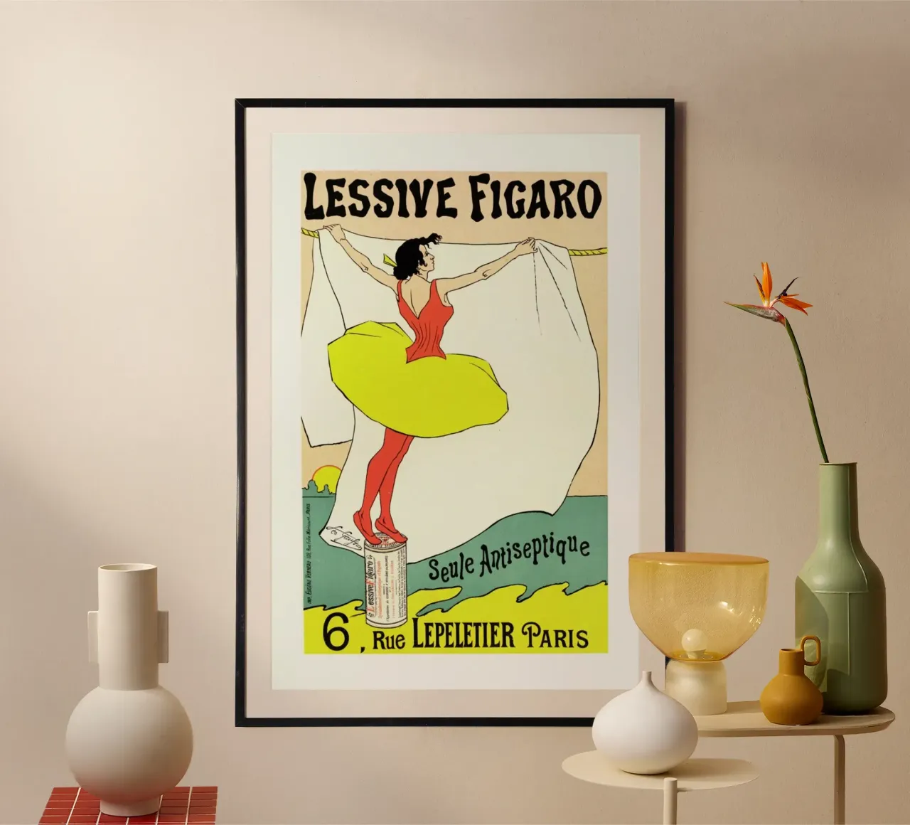 Poster for Lessive Figaro - Léo Gausson carta hahnemühle da Artokoloro Quint Lox Ltd