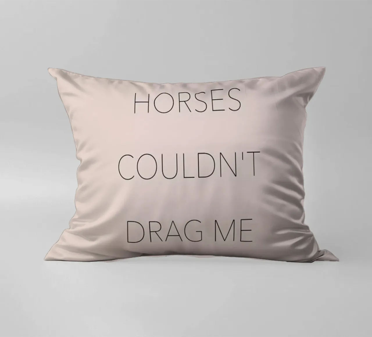 Wild Horses Couldn't Drag Me Away decorative cushion by Studio One