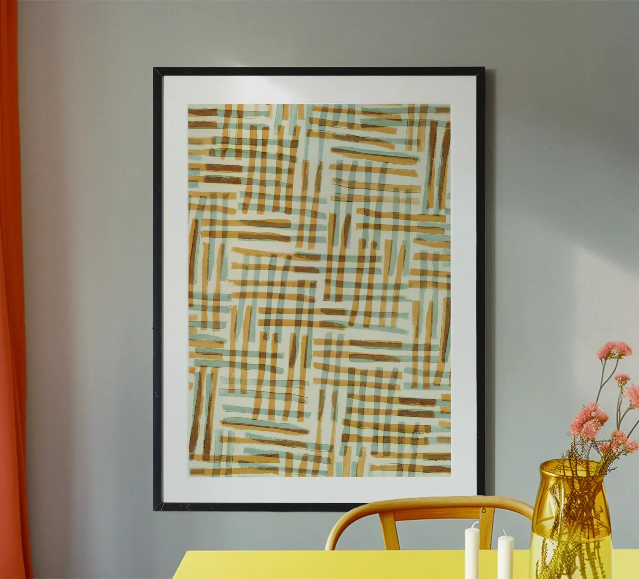 Abstract Linocut Pattern #7 hahnemühle by Alisa Galitsyna