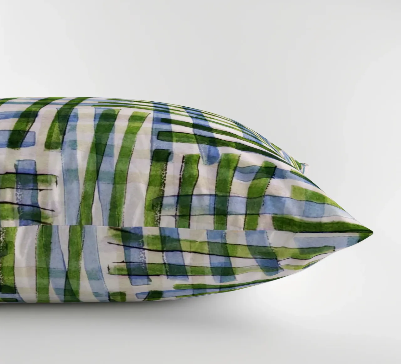 Abstract Linocut Pattern #8 decorative cushion by Alisa Galitsyna