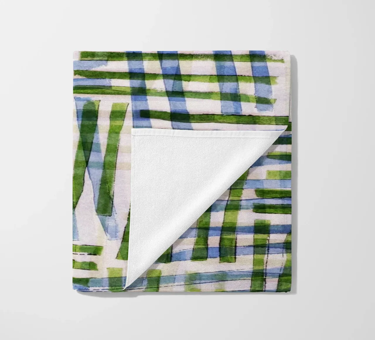 Abstract Linocut Pattern #8 beach towel by Alisa Galitsyna