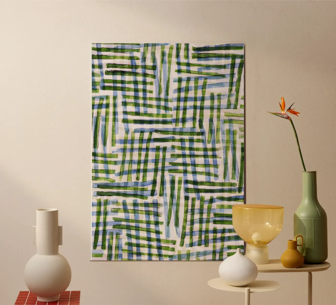 Abstract Linocut Pattern #8 hahnemühle by Alisa Galitsyna