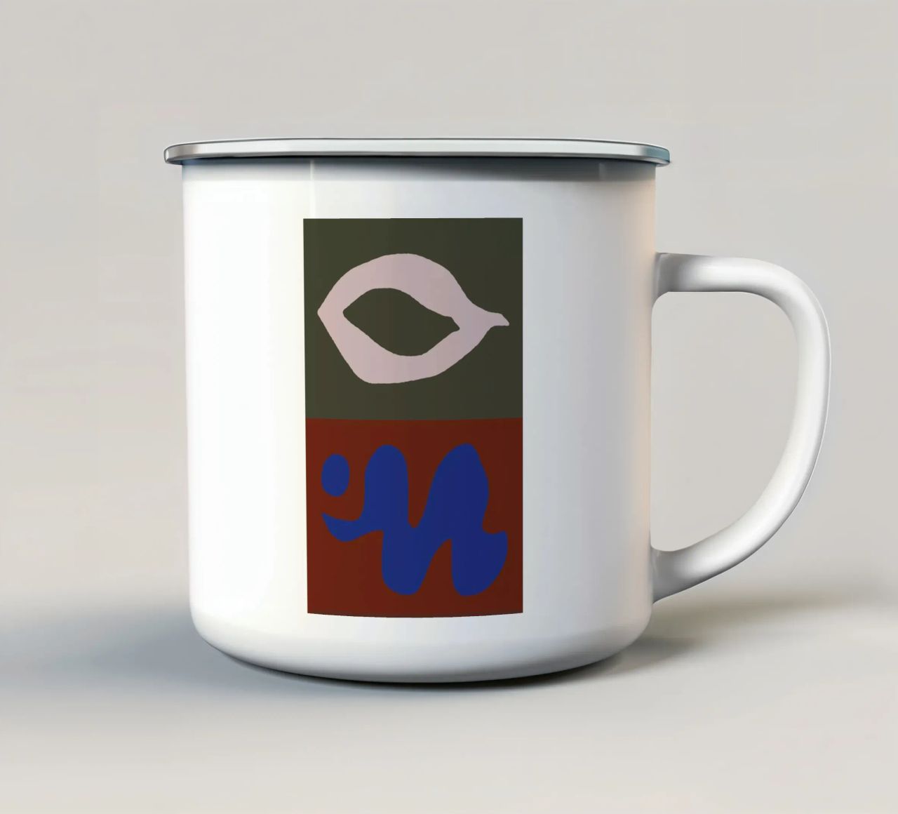 Tense Past tazza in smalto da Tanja Schaub