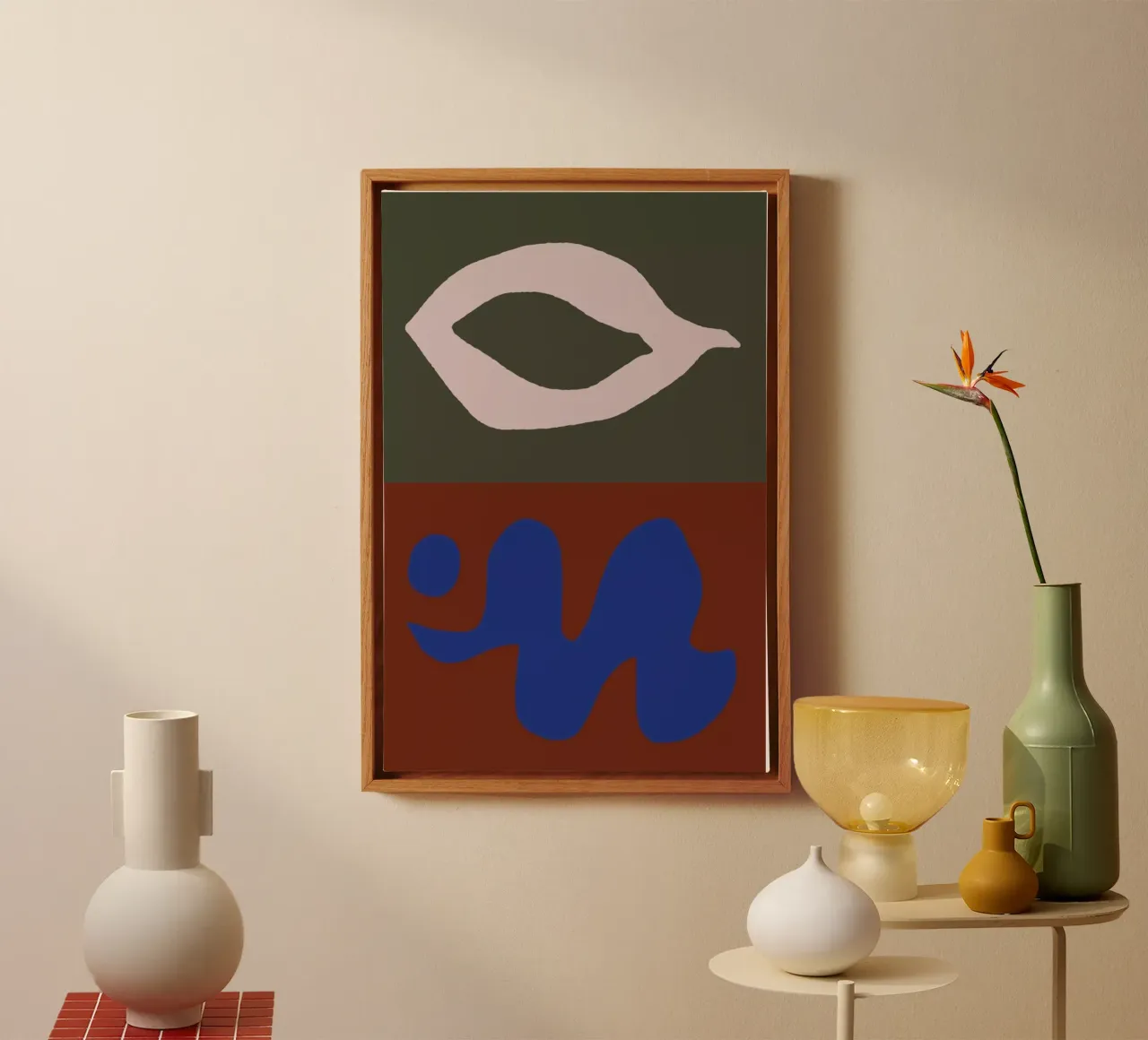 Tense Past canvas with Floater frame by Tanja Schaub