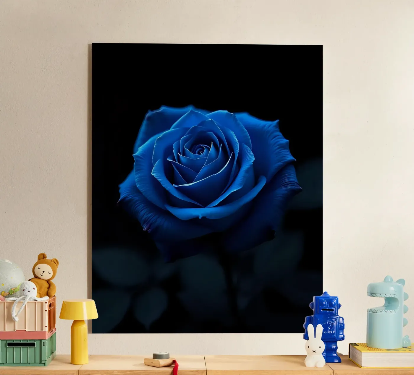 Roze_blauw_05 acryl van Farb- und Blütenzauber by LK