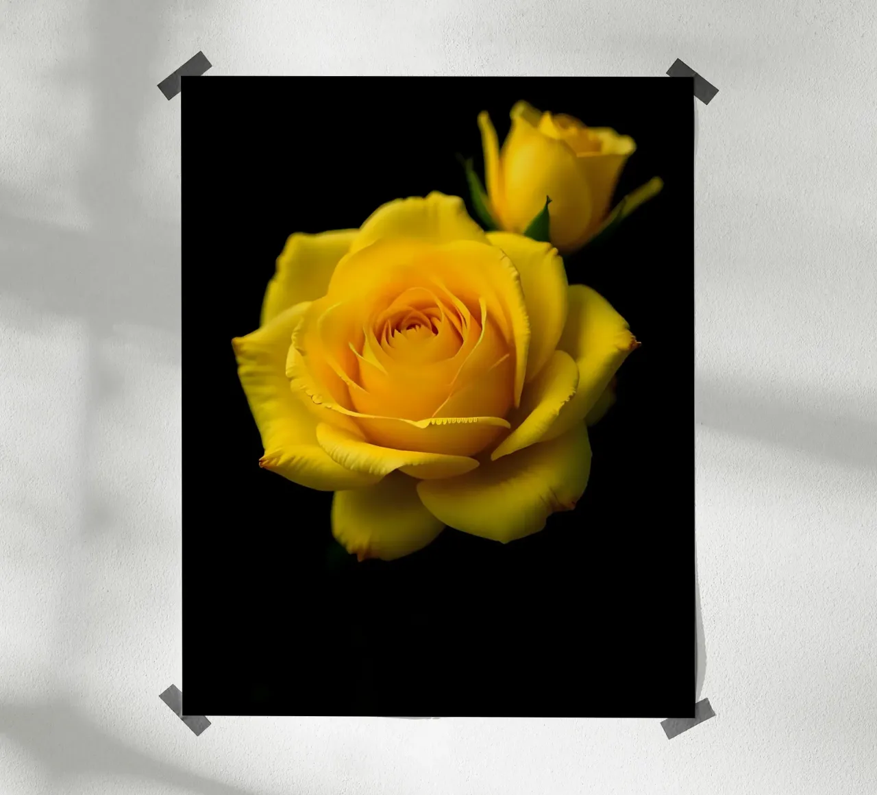 Rose_jaune_01 poster de Farb- und Blütenzauber by LK