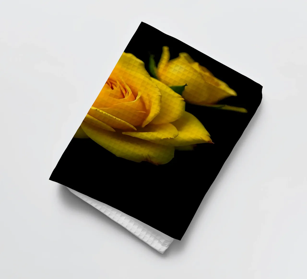 Rose_jaune_01 torchon de Farb- und Blütenzauber by LK