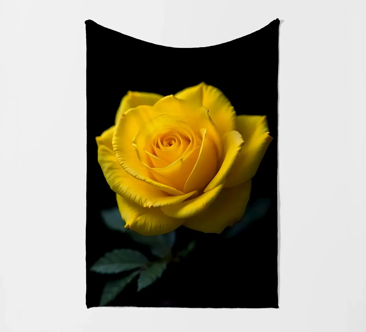 Rosa_gialla_04 coperta in pile da Farb- und Blütenzauber by LK
