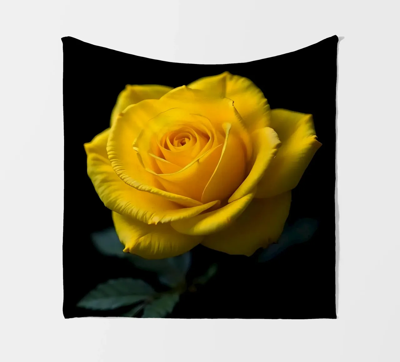 Rosa_gialla_04 coperta in pile da Farb- und Blütenzauber by LK