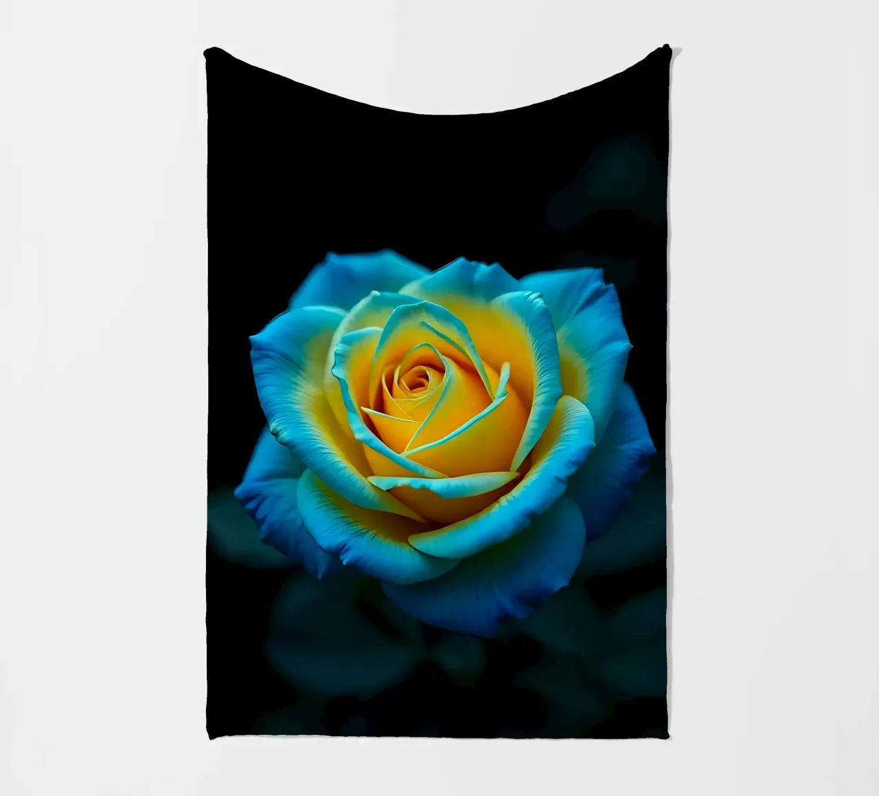Rosa_giallo_blu_01 coperta in pile da Farb- und Blütenzauber by LK