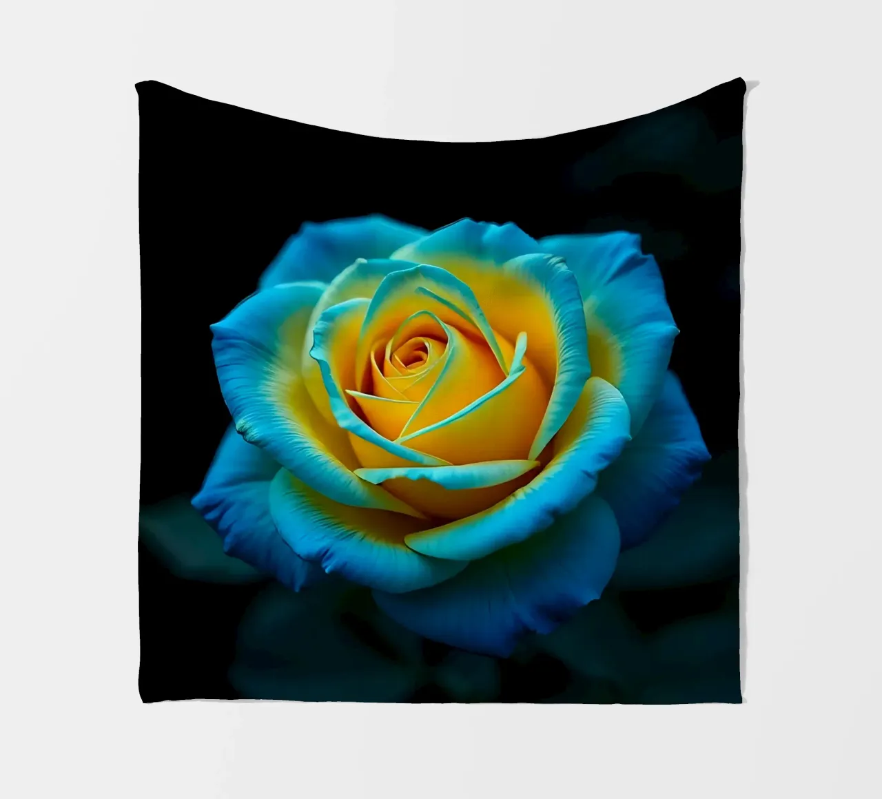 Rosa_giallo_blu_01 coperta in pile da Farb- und Blütenzauber by LK