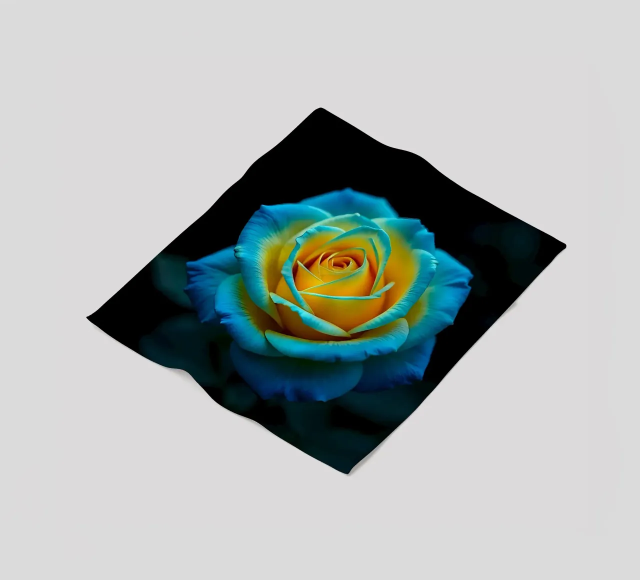Rosa_giallo_blu_01 coperta in pile da Farb- und Blütenzauber by LK