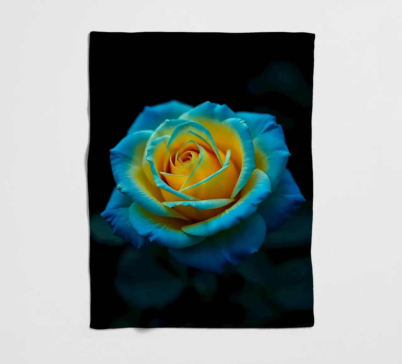 Rosa_giallo_blu_01 coperta in pile da Farb- und Blütenzauber by LK