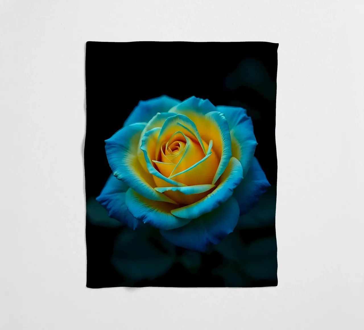 Rosa_giallo_blu_01 coperta in pile da Farb- und Blütenzauber by LK