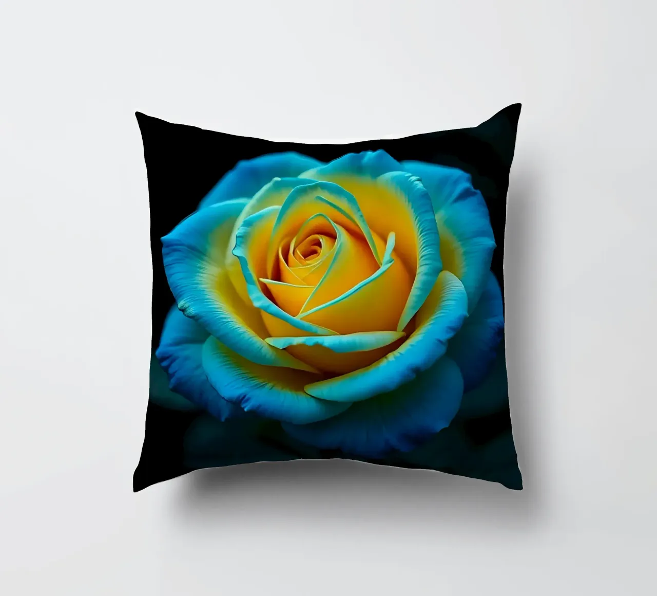 Rosa_giallo_blu_01 cuscino da Farb- und Blütenzauber by LK