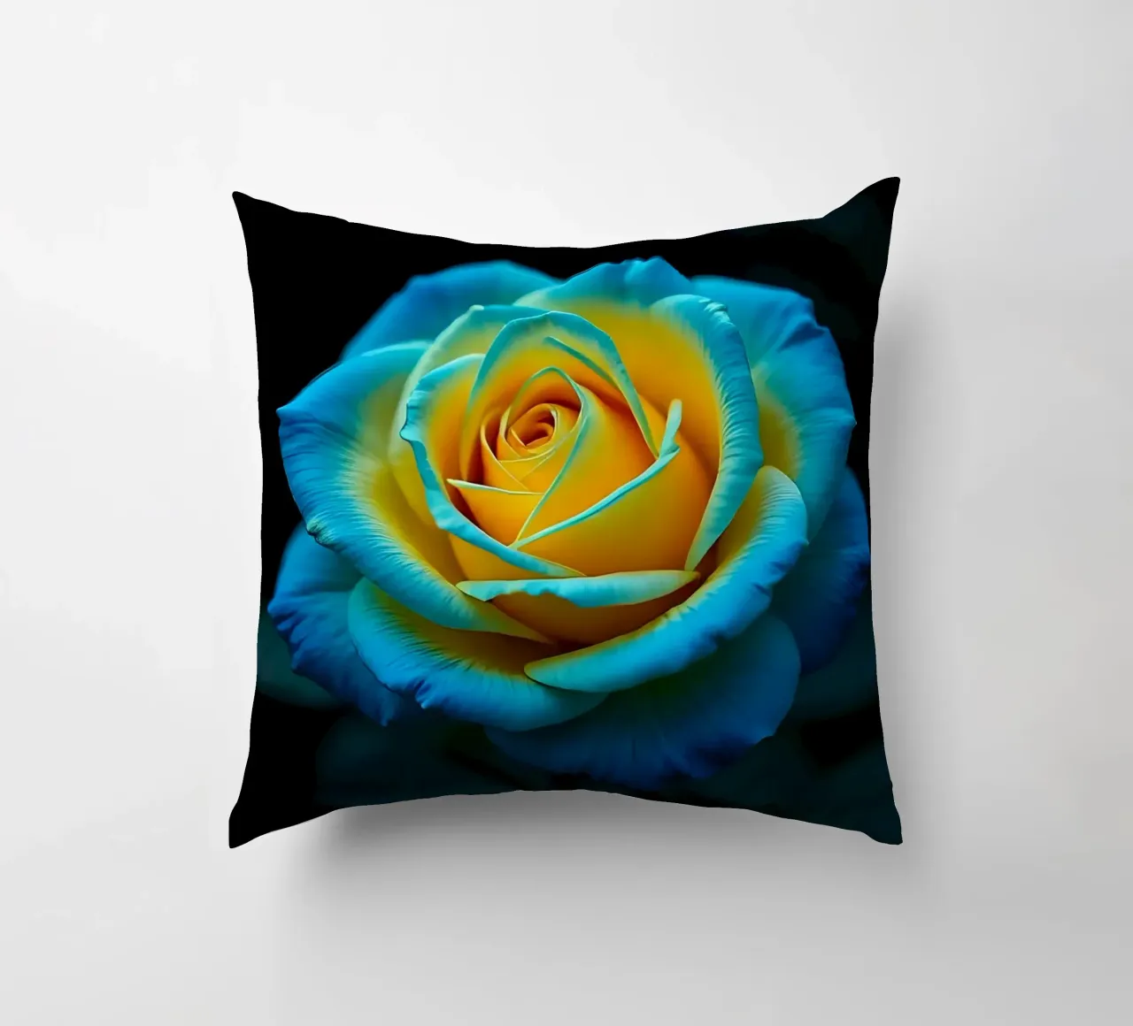 Rosa_giallo_blu_01 cuscino da Farb- und Blütenzauber by LK
