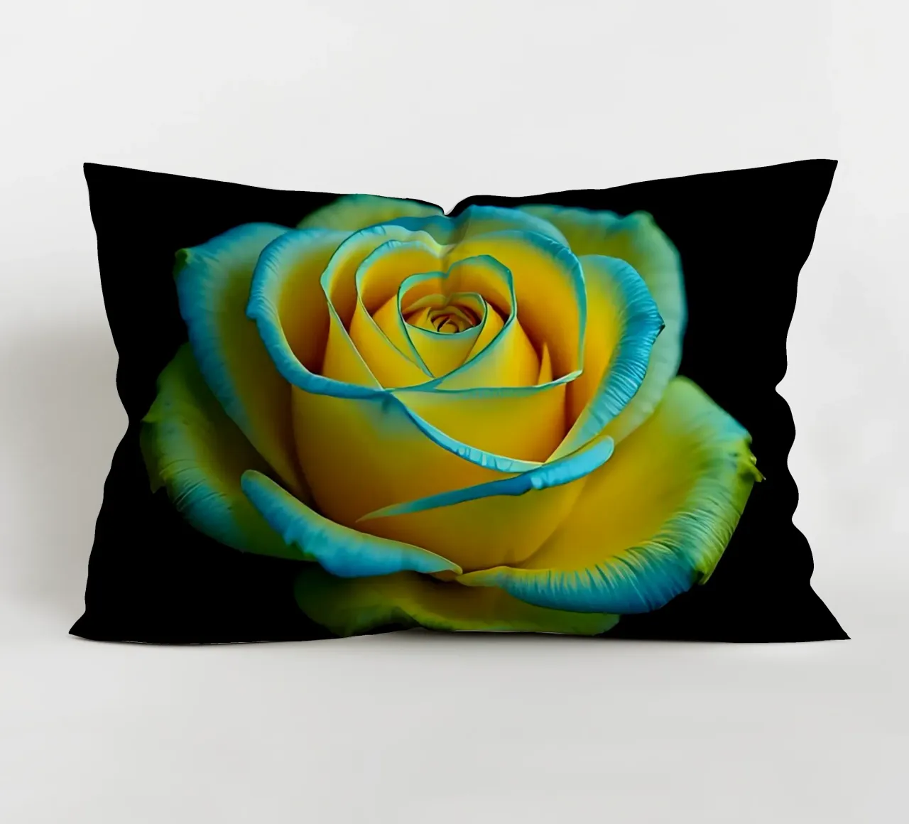 Rosa_giallo_blu_02 cuscino da Farb- und Blütenzauber by LK