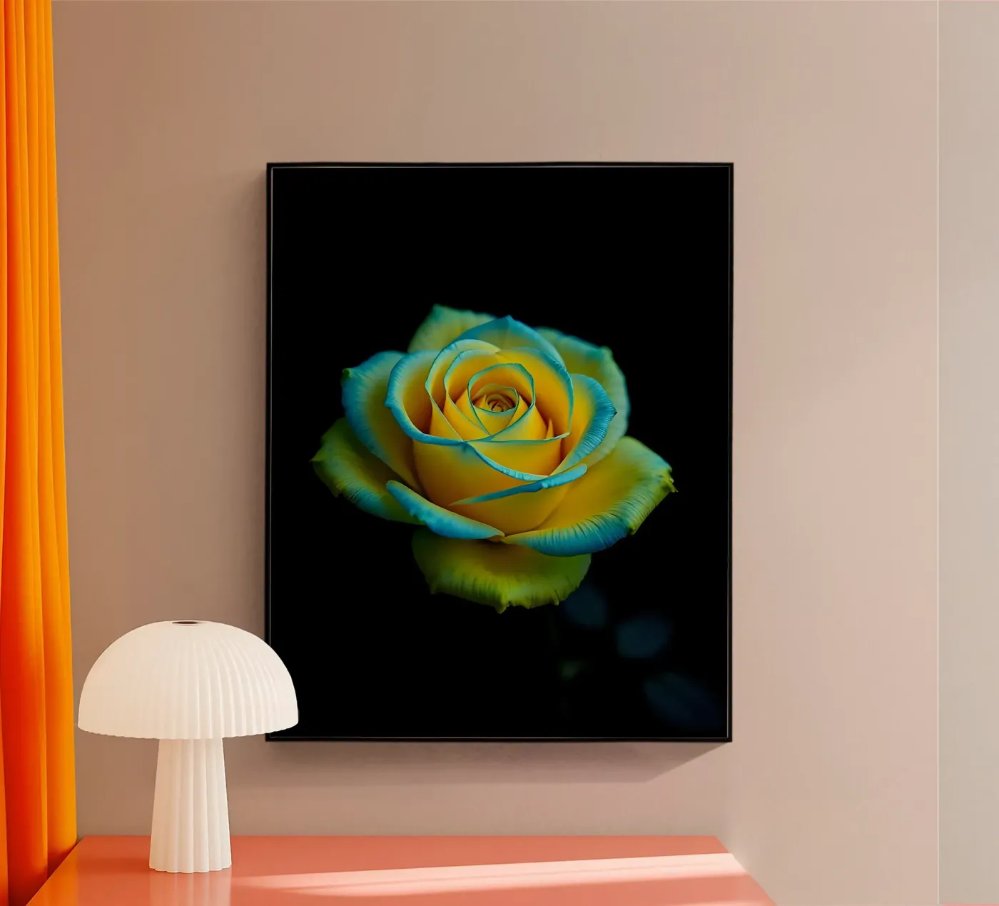 Rosa_giallo_blu_02 plexiglass da Farb- und Blütenzauber by LK