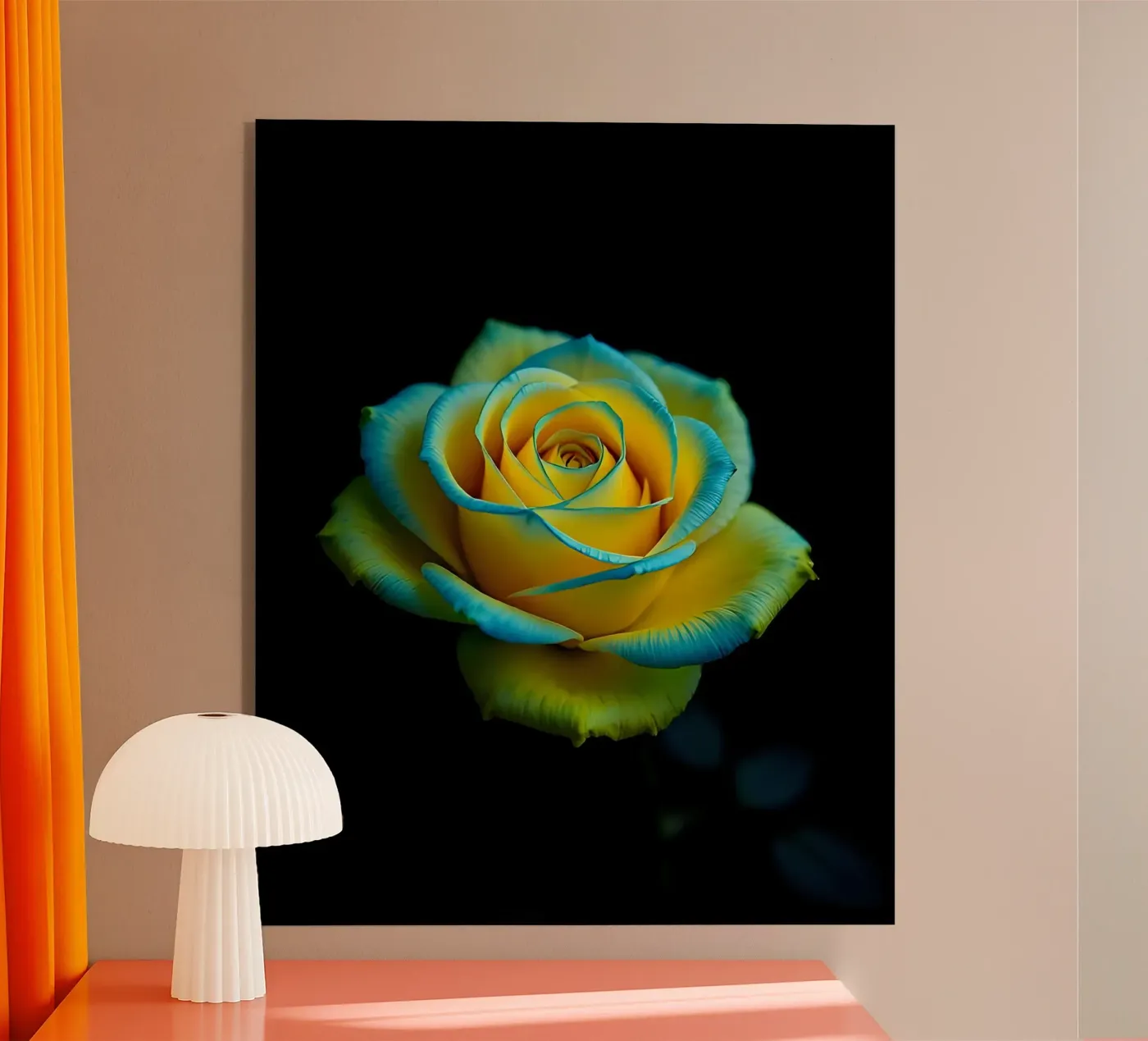 Rosa_giallo_blu_02 plexiglass da Farb- und Blütenzauber by LK