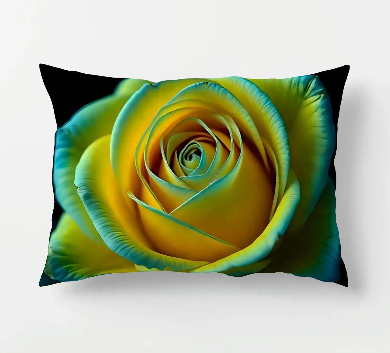 Rosa_giallo_blu_04 cuscino da Farb- und Blütenzauber by LK