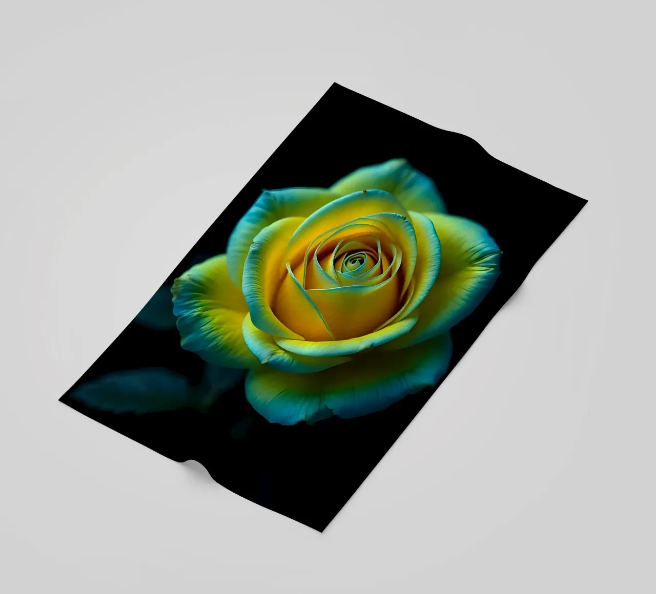 Rosa_giallo_blu_04 telo mare da Farb- und Blütenzauber by LK
