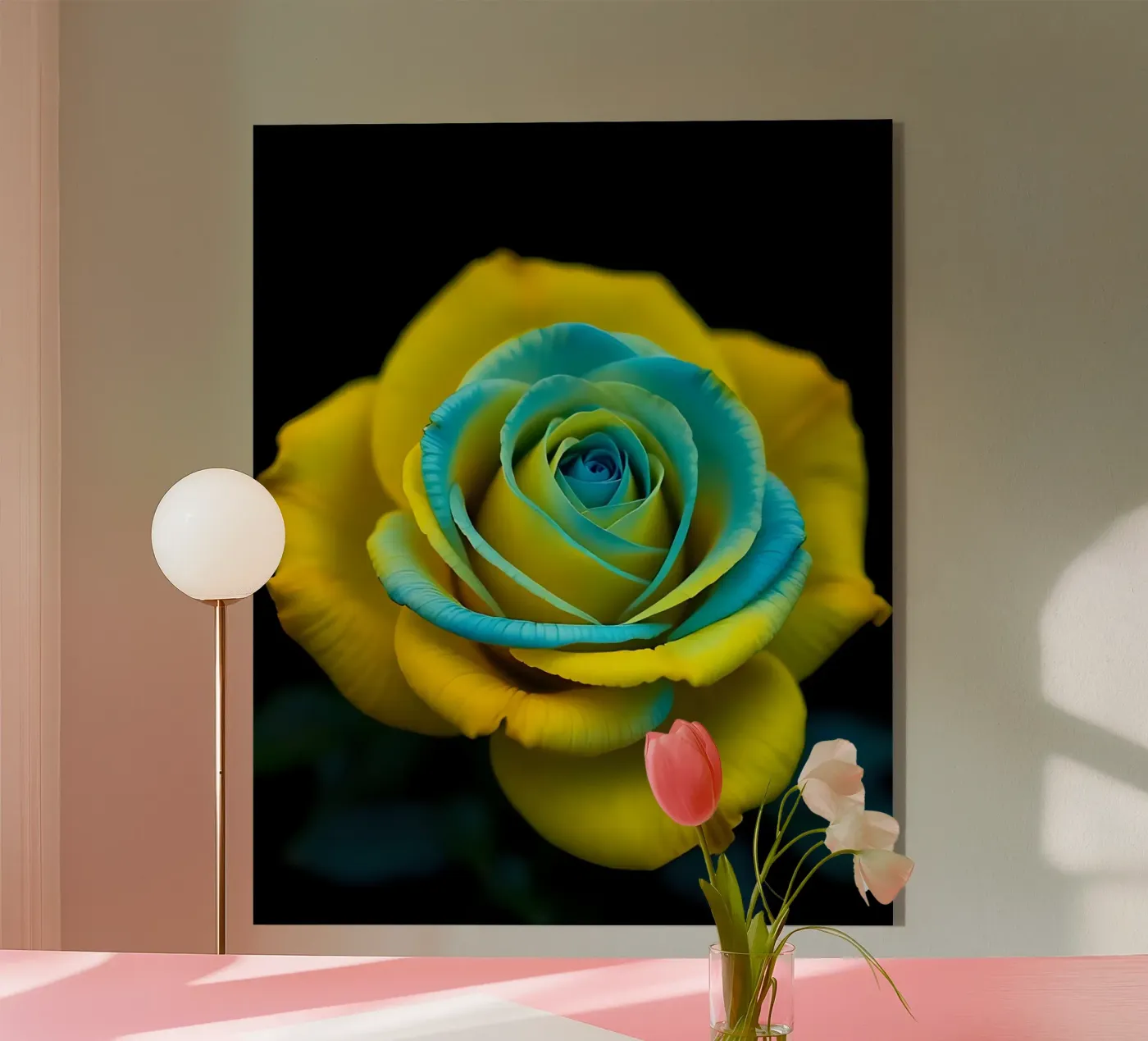 Rosa_giallo_blu_05 plexiglass da Farb- und Blütenzauber by LK