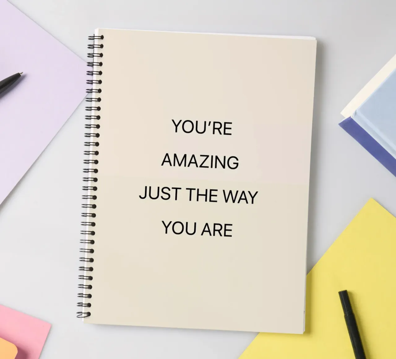 You're Amazing 02 spiral notebook by Studio One