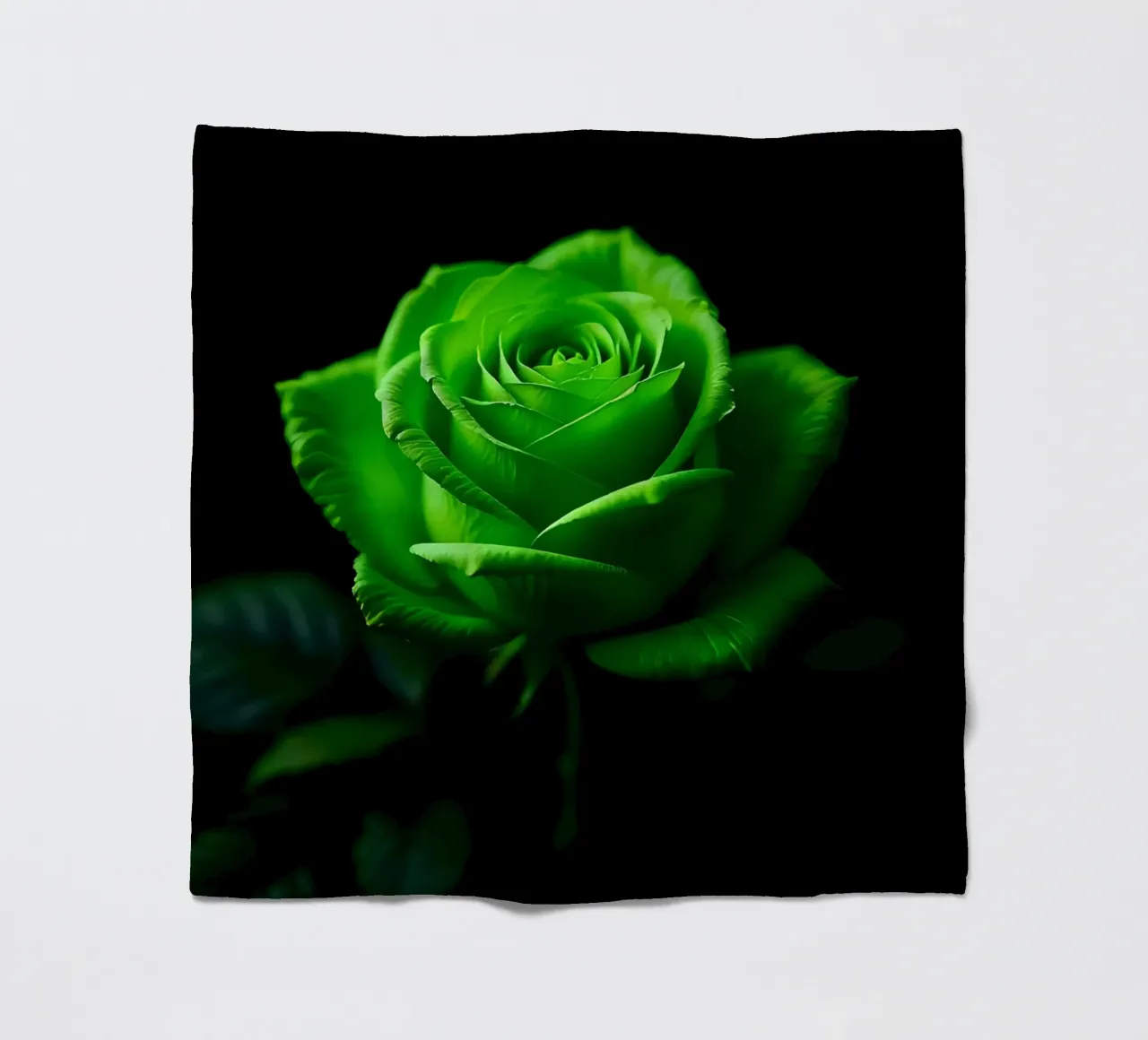 Rosa_verde_02 coperta in pile da Farb- und Blütenzauber by LK