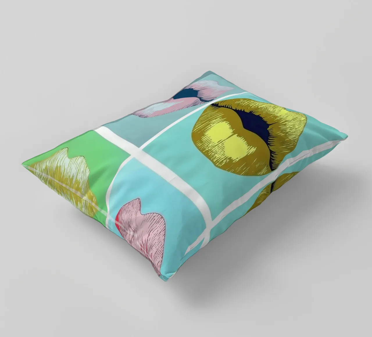 labbra colorate cuscino da Motivate-Today