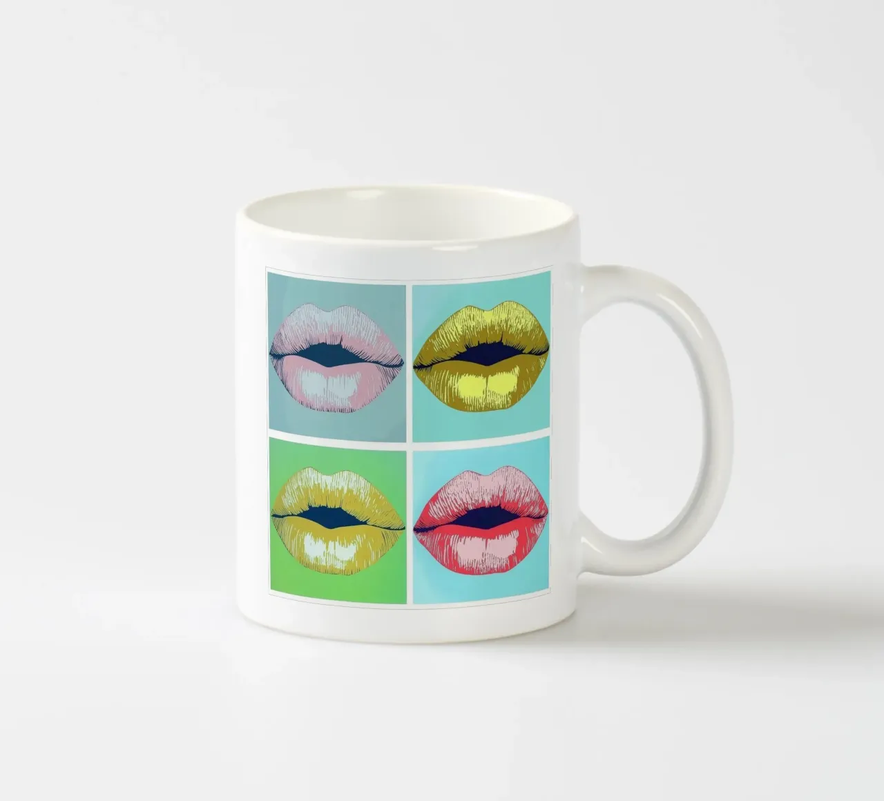 labbra colorate tazza in ceramica da Motivate-Today