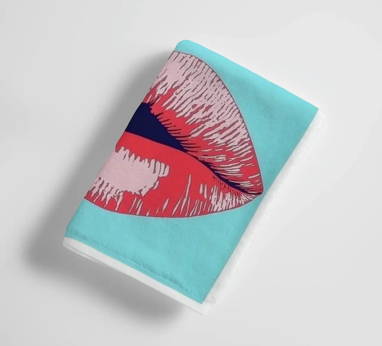 labbra colorate asciugamano da bagno da Motivate-Today
