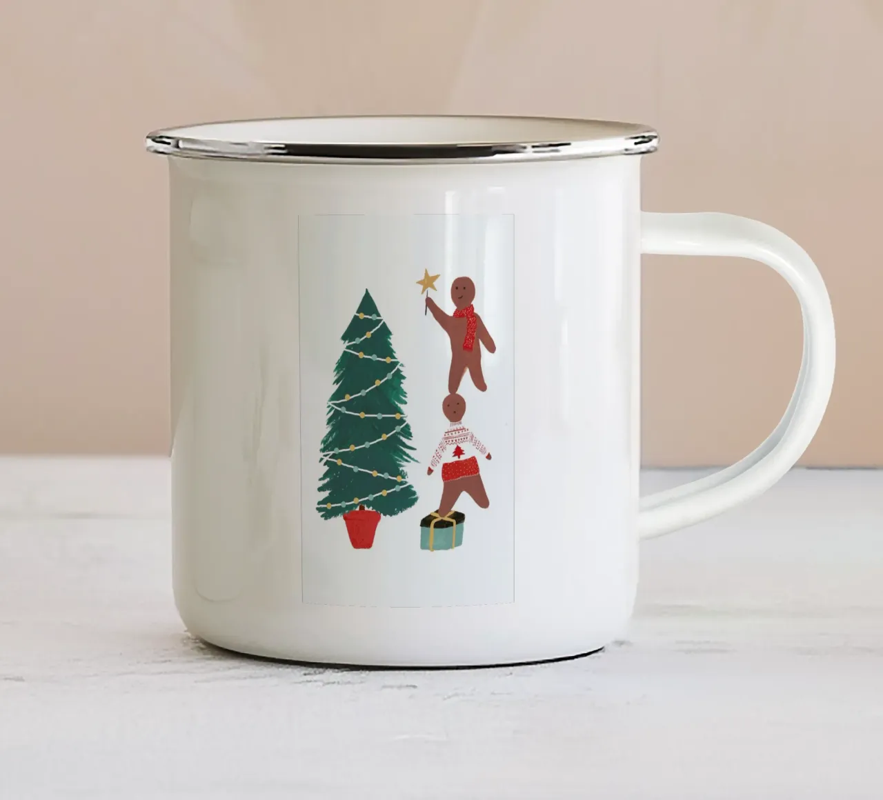 Gingerbread tazza in smalto da Atelier Mave