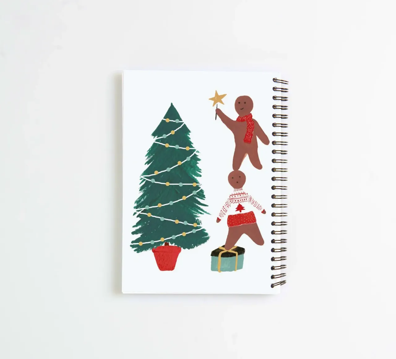 Gingerbread spiral notebook by Atelier Mave