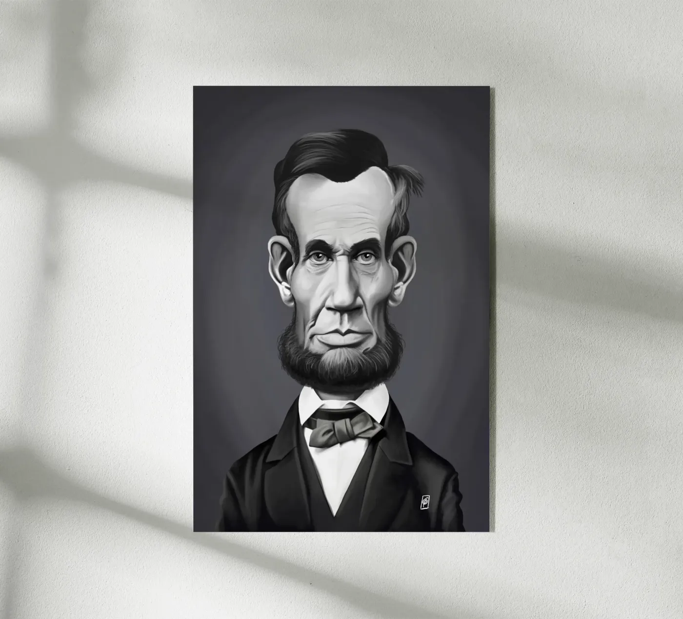 Abraham Lincoln plexiglass da Rob Art | Illustration