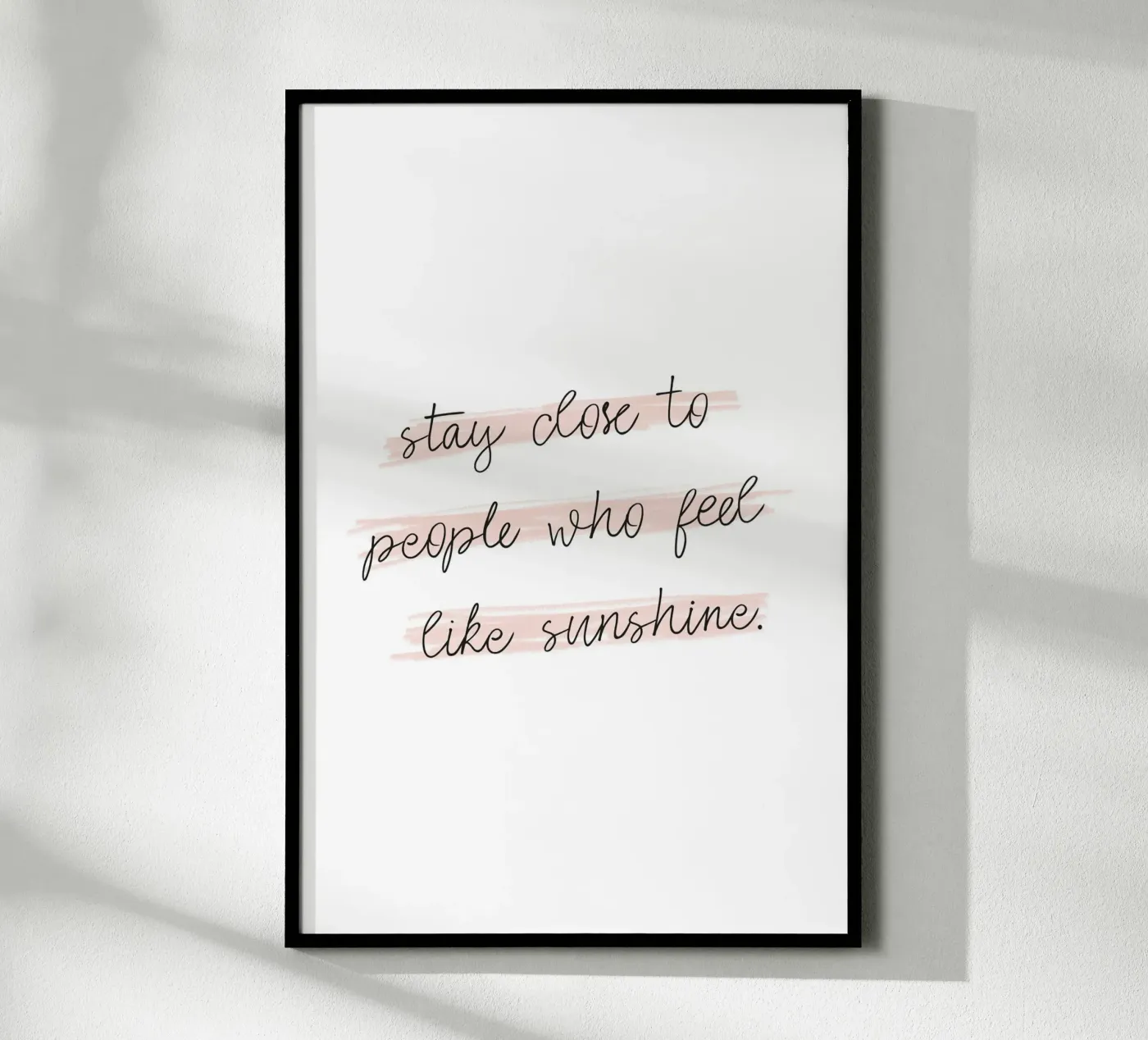 Sunshine Quote poster by KRUTH DESIGN