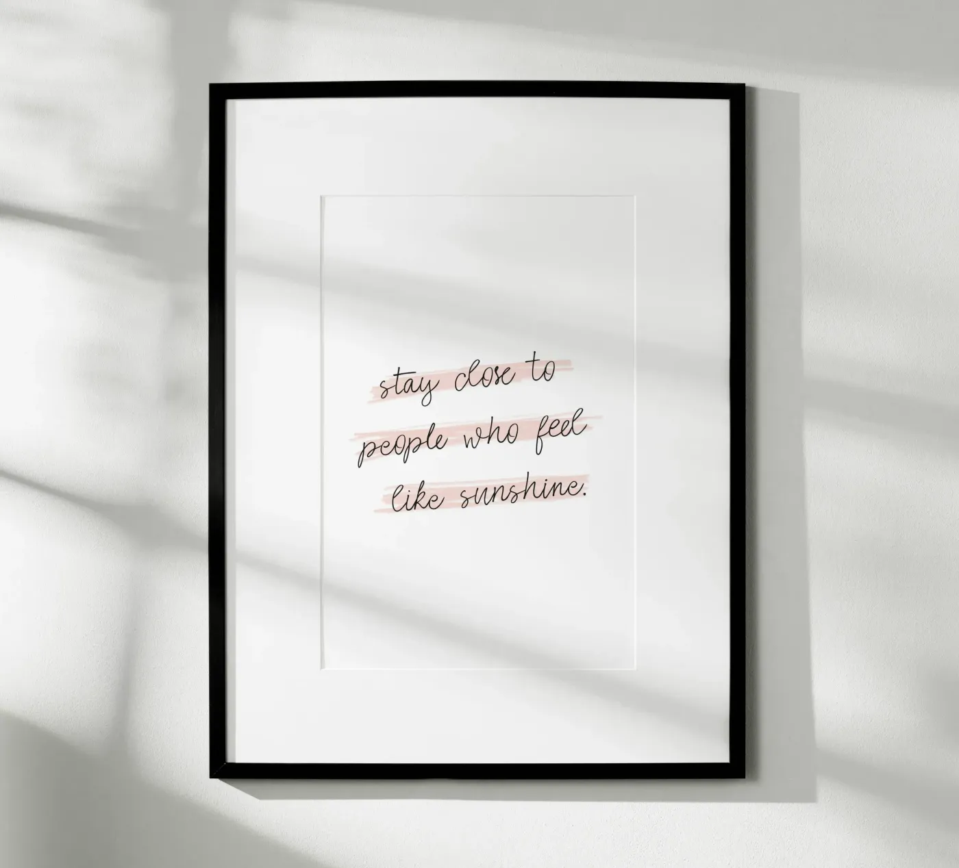 Sunshine Quote poster by KRUTH DESIGN