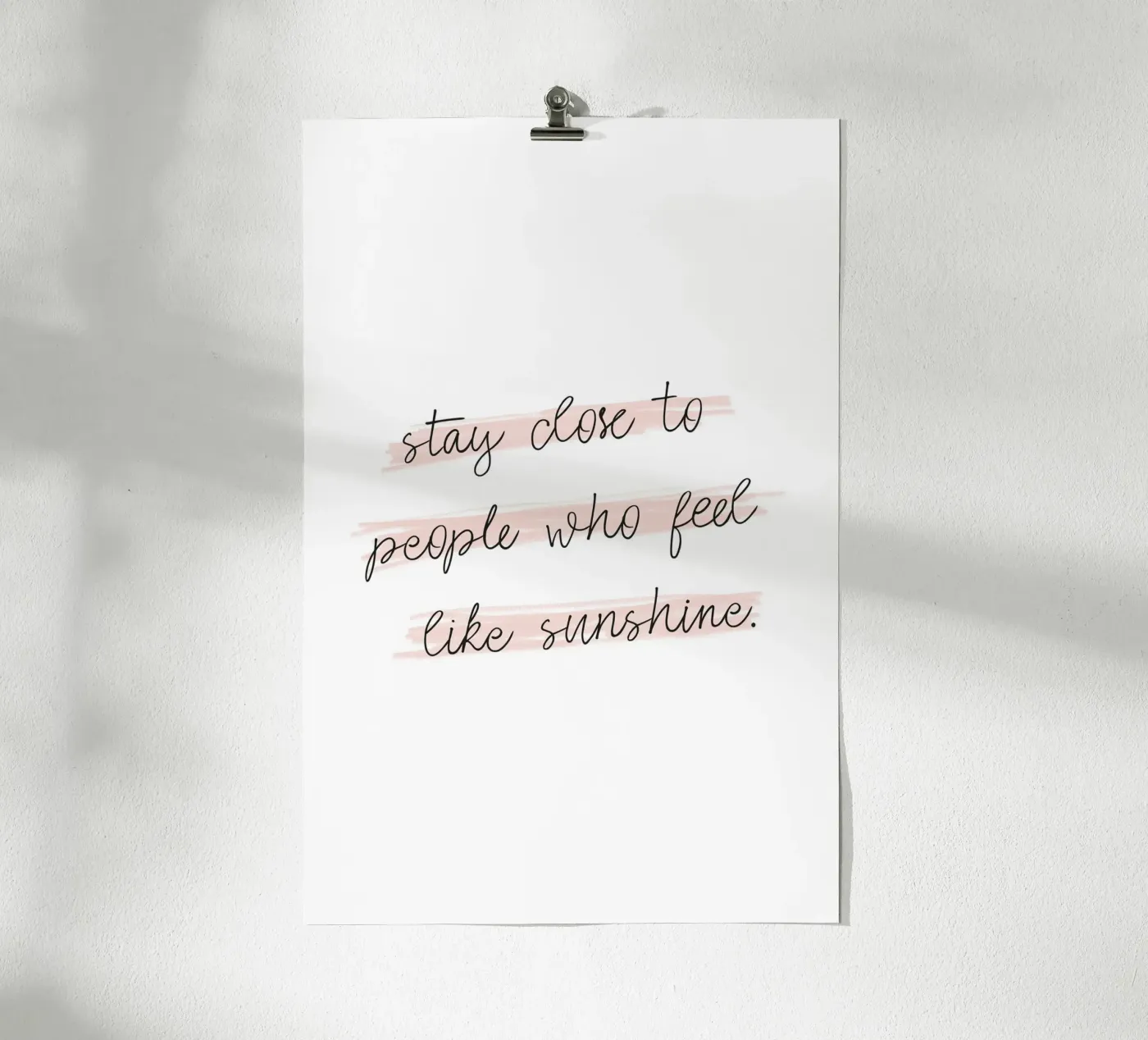 Sunshine Quote poster by KRUTH DESIGN