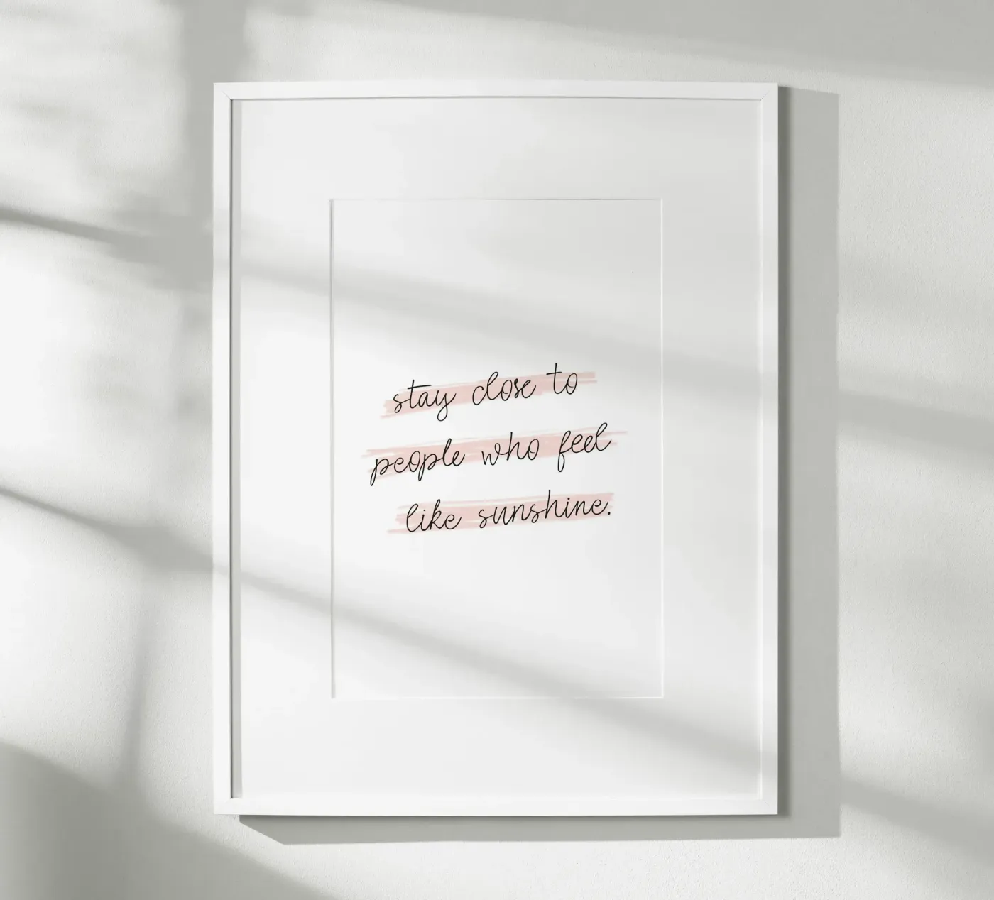 Sunshine Quote poster by KRUTH DESIGN